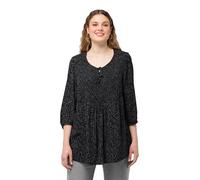 Ulla Popken Blouse Smok avec Imprimé À Pois 830258 Blouse Femme (Lot de 1)