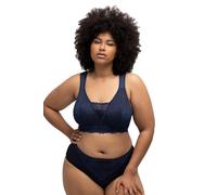 Ulla Popken Bralette, Dentelle Soutien-Gorge, Bleu Nuit, 120D Femme