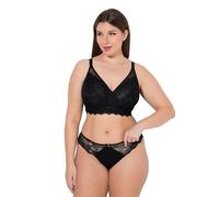Ulla Popken Bralette en Dentelle sans Armatures pour Femme, Grandes Tailles, Grandes Tailles, Bonnet B à E