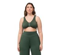 Ulla Popken Bustier Fermeture Avant 689668 Soutien-Gorge, 100 Pouces, Kaki, 110D Femmes
