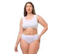 Ulla Popken Bustier, Schlupfform, Einfarbig Soutien-Gorge de T-Shirt, Blanc Neige, 62-64 Femme