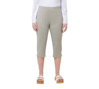 Ulla Popken Capri-Leggings 747170 Pantalon, Gris, T. 50/52 EU, Femmes