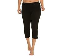 Ulla Popken Caprihose Pantalon, Schwarz, W72 / L32 Femme