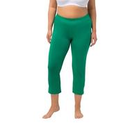 Ulla Popken Caprihose Pantalons, Grün, 61W / 32L Femme