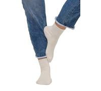 Ulla Popken Chaussette Courte Arc-en-Ciel, Crème, Taille Unique Femme