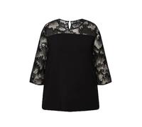 Ulla Popken Chemisier à Sequins Blouse, Noir, 56-58 Femme