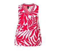 Ulla Popken Chemisier rouge / blanc, Taille 7XL-8XL