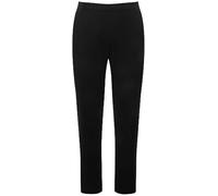 Ulla Popken Chino Pantalon, Noir, 33 Regular Femme