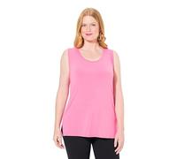 Ulla Popken, Classic Fit, Rundhals, Breite Träger, Ärmellos Top, Coupe Classique, col Rond, Stretch, Bretelles Larges, sans Manches, Rose, 50-52 Femmes
