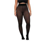 Ulla Popken Collants, 50D, Chauds et Transparents Grande Taille, Noir, 48-50 Femme