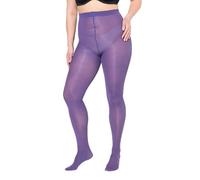 Ulla Popken Collants en microfibre essentiels pour femme, grandes tailles, 60 deniers, Violet, 60-62