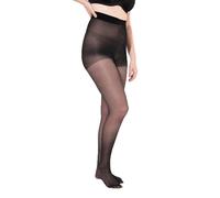 Ulla Popken Stützstrumpfhose, 40den, Passform, Collants de Soutien Deniers, Coupe idéale, Lycra, 40 dents, Noir, 60-62 Femmes