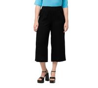Ulla Popken Culotte 827604 Pantalon, Noir, 45W x 32L Femme