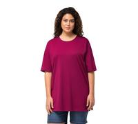 Ulla Popken, Damen, Große Größen, T-Shirt, Rundhals, Dunkler Flieder, 52 Femme