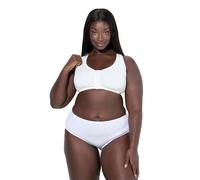 Ulla Popken Femme Grandes Tailles Brassière avec Fermeture sur Le Devant, possibilité Allaitement Blanc Neige 95D 842928200-95D