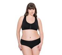 Ulla Popken Femme Grandes Tailles Brassière avec Fermeture sur Le Devant, possibilité Allaitement Noir 105D 842928100-105D