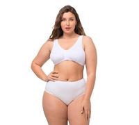 Ulla Popken Femme Bustier, Uni Soutien-gorge, Blanc, 140D EU