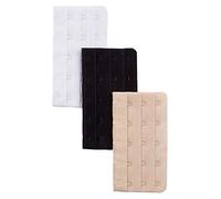 Ulla Popken Femme Grandes tailles Attaches de Soutien-Gorge Extension de Soutiens-Gorge 3 Crochet, 3 Pièces multicolore 44-50 703941 90-1+