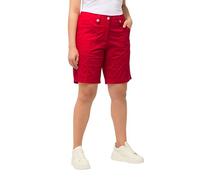 Ulla Popken Femme Grandes Tailles Bermuda Cargo 4 Poches. Taille Confortable Rouge 64 818455535-62