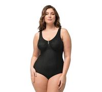 Ulla Popken Femme Grandes Tailles Body Sculptant à Fines Rayures. Se Porte Aussi sans Soutien-Gorge Noir 95F 705648100-95F