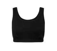 Ulla Popken Femme Grandes Tailles Brassière en Jersey avec décolleté Rond. sans Armatures Noir 62+ 830233100-62+