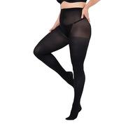 Ulla Popken Femme Grandes tailles Collant en jersey côtelé stretch noir 54+ 813743130-54+