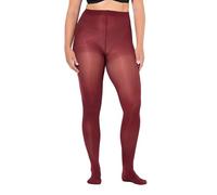 Ulla Popken Femme Grandes tailles Collant opaque, 100 deniers rouge foncé 62+ 837870540-62+
