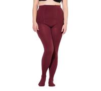 Ulla Popken Femme Grandes tailles Collant thermique chaud et confortable bordeaux rouge 62/64 713904542-60+