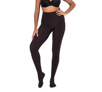 Ulla Popken Thermo-strumpfhose, Warm, Blickdicht, Stretchkomfort Collants Thermiques, Marron Acajou, 52-54 Femmes