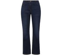 Ulla Popken Femme Nmmnobert Ls Knit Camp Jean Droit, Denim Bleu, 40W / 32L EU