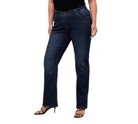 Ulla Popken Femme Grandes Tailles Jean Marie, Bootcut, Ceinture Confort, Coupe 5 Poches Bleu 46 724599 92-44