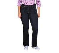 Ulla Popken Femme Grandes Tailles Jean Marie Bootcut, Coupe 5 Poches, Jambe Large Lavage rincé 56 830077905-54