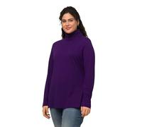 Ulla Popken T- Shirt Basique, Violet Profond, 52-54 Femme