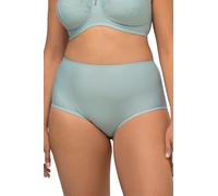 Ulla Popken Femme Grandes Tailles Lot de 2 Culottes midi. Fines Rayures, échancrure Haute Menthe 54+ 800279703-54+