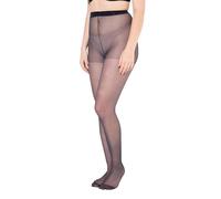 Ulla Popken Femme Grandes tailles Lot de 3 collants en fibres Helanca, 20 deniers bleu nuit 50/52 668121139-48+