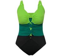Ulla Popken, Femme Grandes Tailles Maillot de Bain Lisa Colourblock, Noir, 52