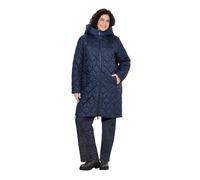 Ulla Popken Femme Grandes Tailles Manteau Technique matelassé HYPAR à Capuche, imperméable Marine 58+ 841363130-58+