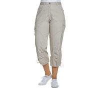 Ulla Popken Femme Grandes Tailles Pantalon Cargo 7/8, Stretch et Confortable marbre 54 667042 23-52