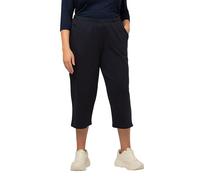 Ulla Popken Pantalon de Jogging, Bleu (Bleu 71), 45W / 32L Femme