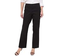 Ulla Popken Femme Grandes tailles Pantalon de ville coupe droite, extensible noir 23 640915 10-23