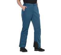 Ulla Popken Femme Grandes Tailles Pantalon Softshell déperlant, avec Fermeture à Scratch et Pare-Neige pétrole foncé 62 824297751-60