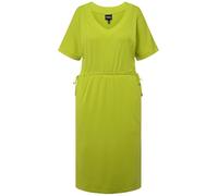 Ulla Popken Robe avec Cordon de Serrage A-Line 830292, Vert, 60-62 Femmes