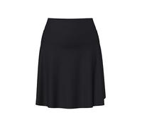 Ulla Popken Femme Grandes Tailles Skort 2-en-1, Motif Vagues et Taille élastique, Jupe/Legging Noir 42+ 850635100-42+
