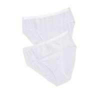 Ulla Popken Jazz-Pant 2er Pack Boxer, Blanc (Weiss 20), 64-66 (Lot de 2) Femme