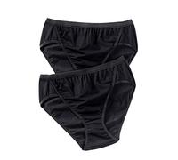 Ulla Popken Jazz-Pant 2er Pack Boxer, Noir (Schwarz 10), 68-70 (Lot de 2) Femme