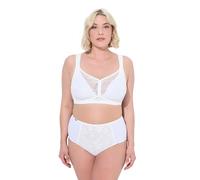 Ulla Popken Femme Grandes Tailles Soutien-Gorge Minimiseur à Bonnets Spacer. sans Armatures - Bonnets C-E Blanc Neige 115C 830098200-115C