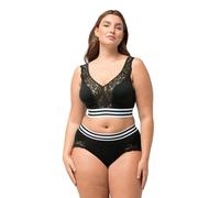 Ulla Popken Femme Grandes Tailles Soutien-Gorge Minimiseur à Dentelle. sans Armature Noir 100F 803815100-100F