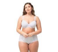 Ulla Popken Soutien-Gorge multidirectionnel, Souples, Bretelles Amovibles, Bonnet C-E, Blanc, 110D Femmes