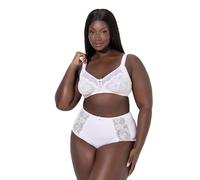 Ulla Popken Femme Grandes Tailles Soutien-Gorge sans Armatures, Dentelle et Mesh Rose 110F 825785508-110F