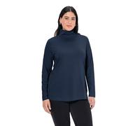 Ulla Popken Femme Grandes Tailles T-Shirt doublé sur Le Devant, col Rond et Manches Courtes - Coupe Slim Fit 810528